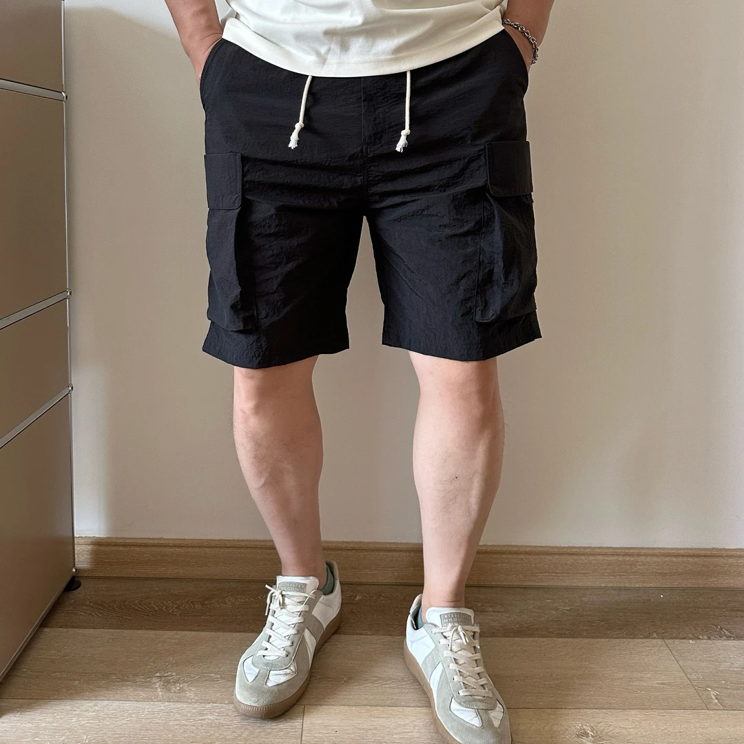 大依无忧夏季大码男装户外休闲薄料胖子加肥加大男士短裤五分裤