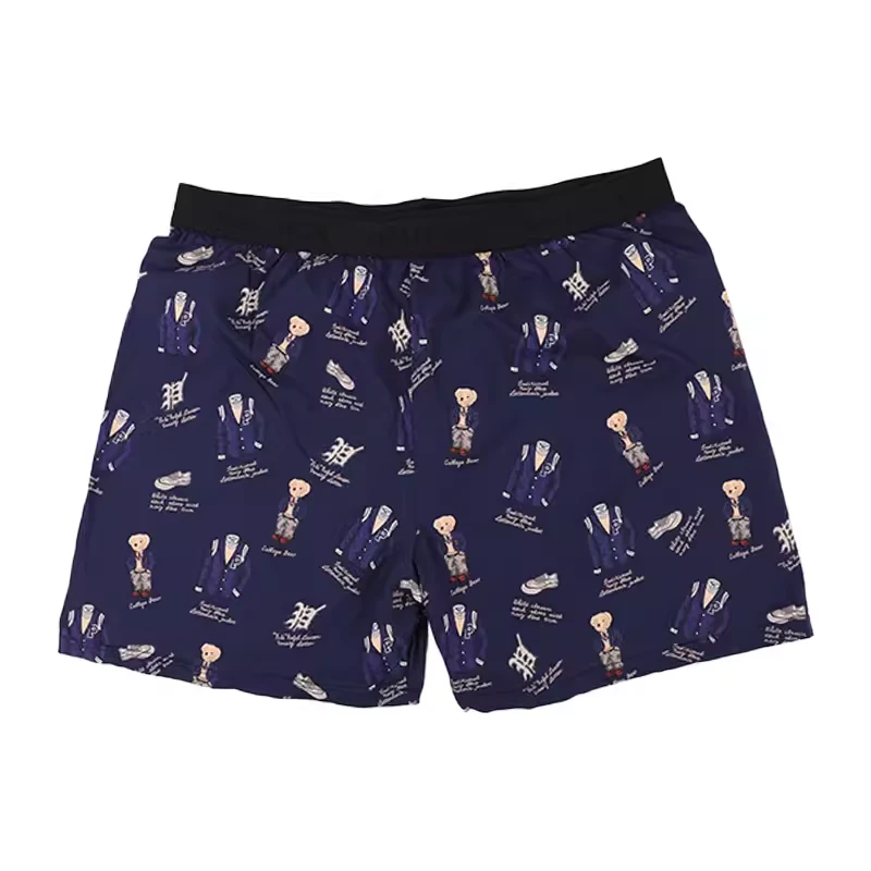 外贸特大号肥佬四平脚男士内裤居家短裤加肥加大码