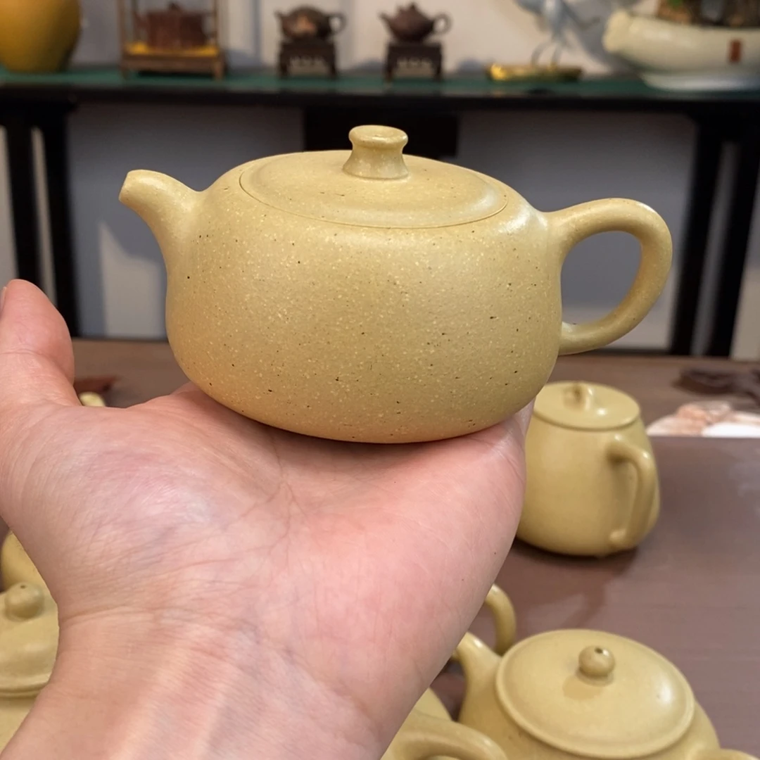 本山绿泥茶壶大**姐宜兴紫砂壶