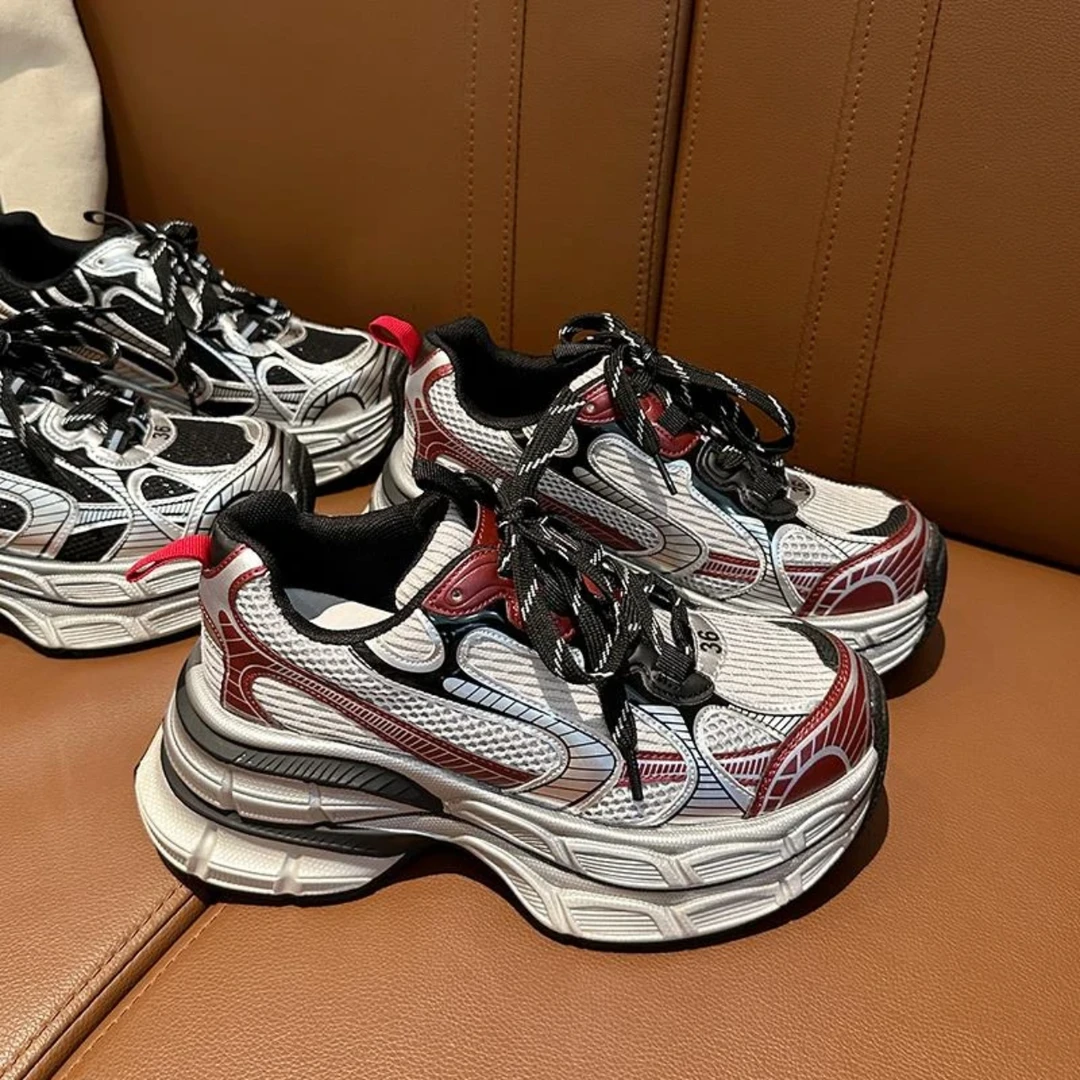 【小鹿精选】2024新品潮流增高时尚百搭休闲透气运动女鞋9912