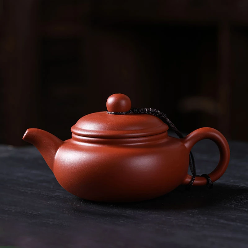 紫砂壶朱泥茶壶手工家用原矿功夫茶具石瓢仿古西施壶过滤冲泡茶壶