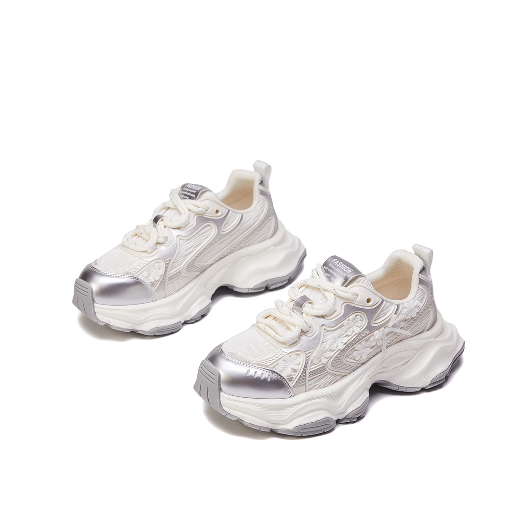 夏季女鞋运动鞋时尚老爹鞋休闲鞋厚底百搭网面透气2S-68