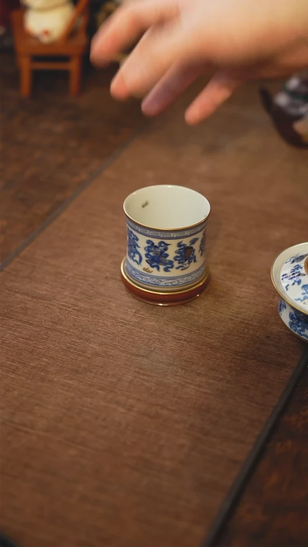 【闪购商品】1明也茶器/暗八仙转转杯一个