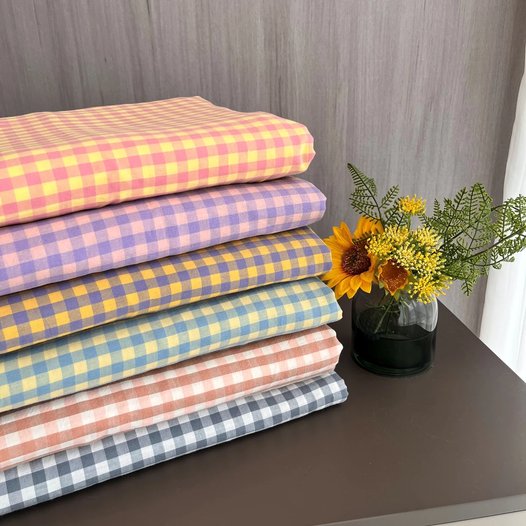 三只熊-单件在这里全棉色织水洗棉床单亲肤被套床单枕套全棉被套