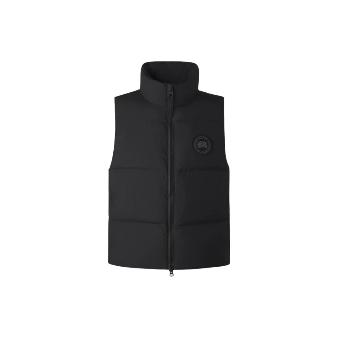 全新未使用 CANADA GOOSE 加拿大鹅徽标立领无袖拉链马甲男款黑色