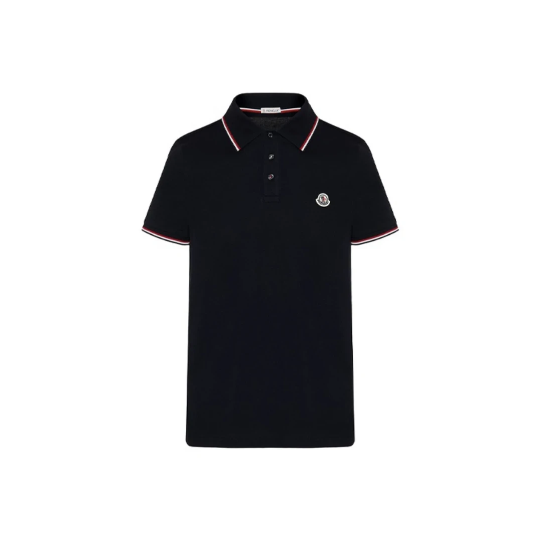 未使用 MONCLER 盟可睐蒙口春夏经典休闲POLO衫男士蓝白两色