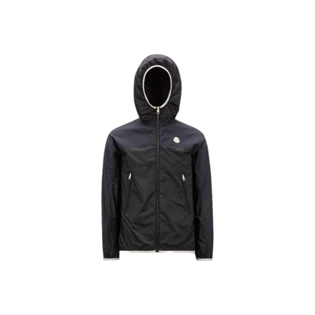 全新未使用 MONCLER 盟可睐蒙口 经典拉链款长袖夹克外套男款黑色