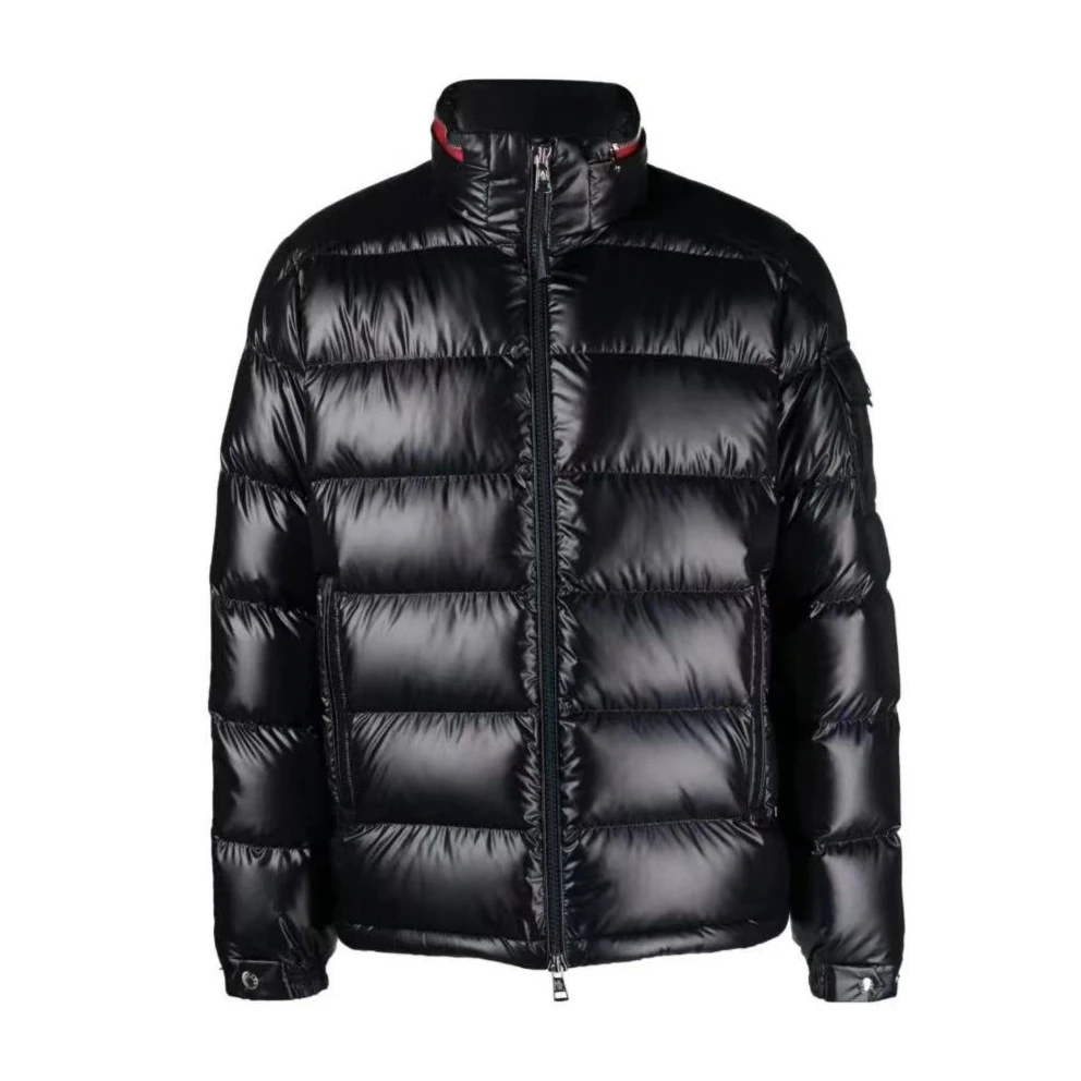 全新未使用 MONCLER 盟可睐蒙口  SS23 拼色拉链连帽羽绒男款黑色