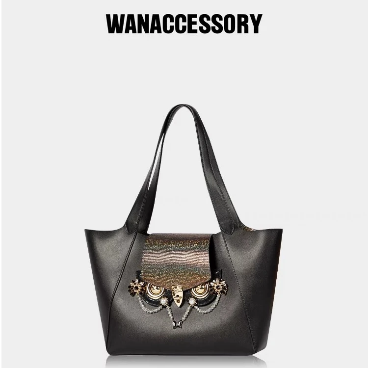 WANACCESSORY万蔻2024新款ALIAS系列双面双色猫头鹰换脸薯条包
