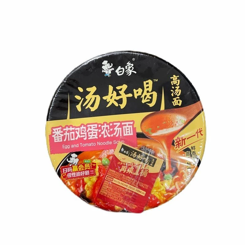 白象汤好喝番茄鸡蛋浓汤袋装方便面124g