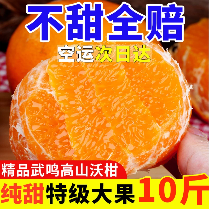 【下单即发】广西武鸣沃柑新鲜水果爆甜薄皮桔子蜜橘无籽非丑橘10