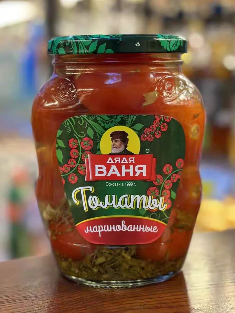 瓦尼亚老爹酸柿子俄罗斯原风味正宗爽脆酸腌小柿子大罐头