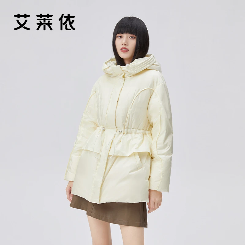 艾莱依-新款羽绒服时尚户外休闲运动女款收腰显瘦保暖外套1289