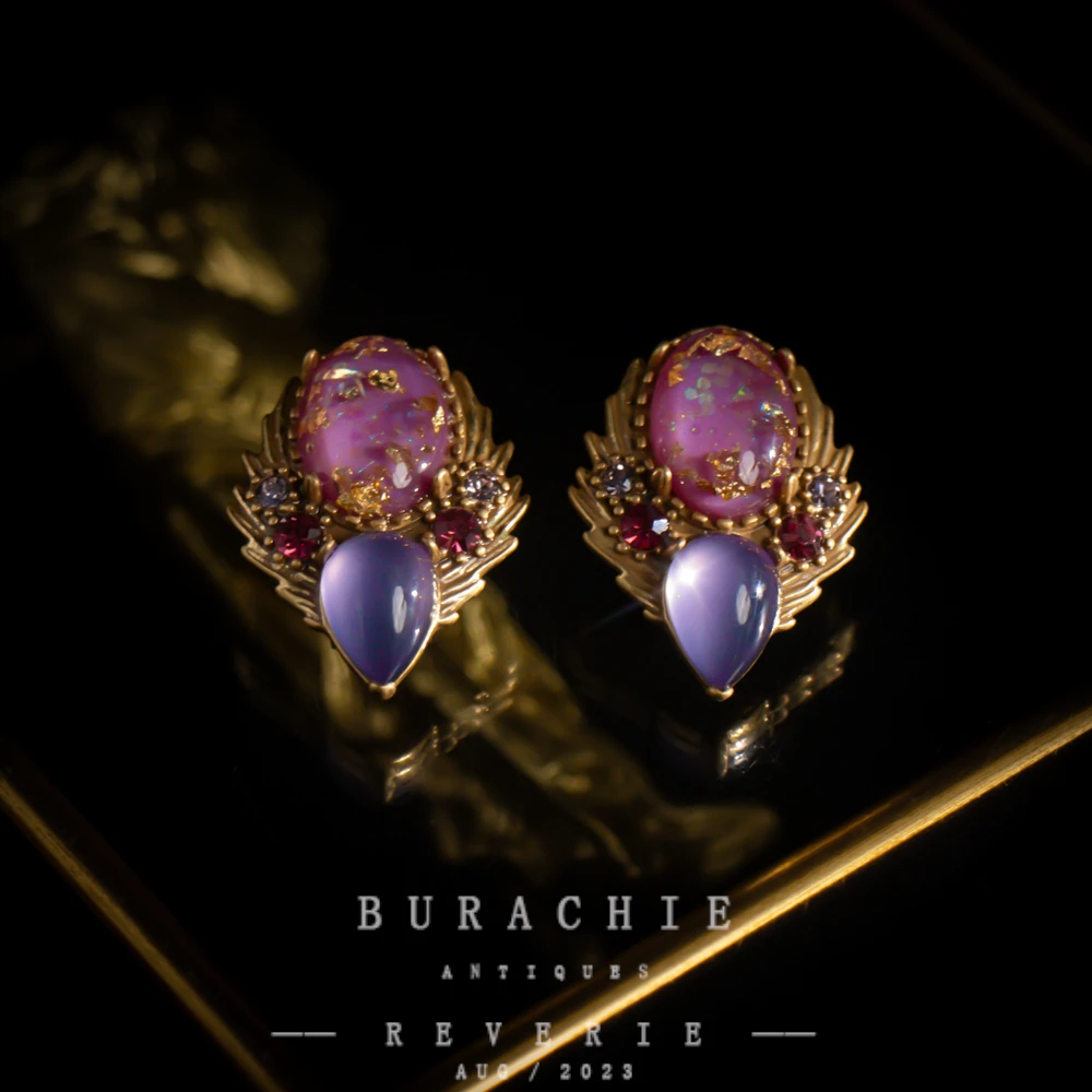 铜合金仿水晶耳饰 【5841】周年珍藏英｜经典原标克拉款CrownFrett