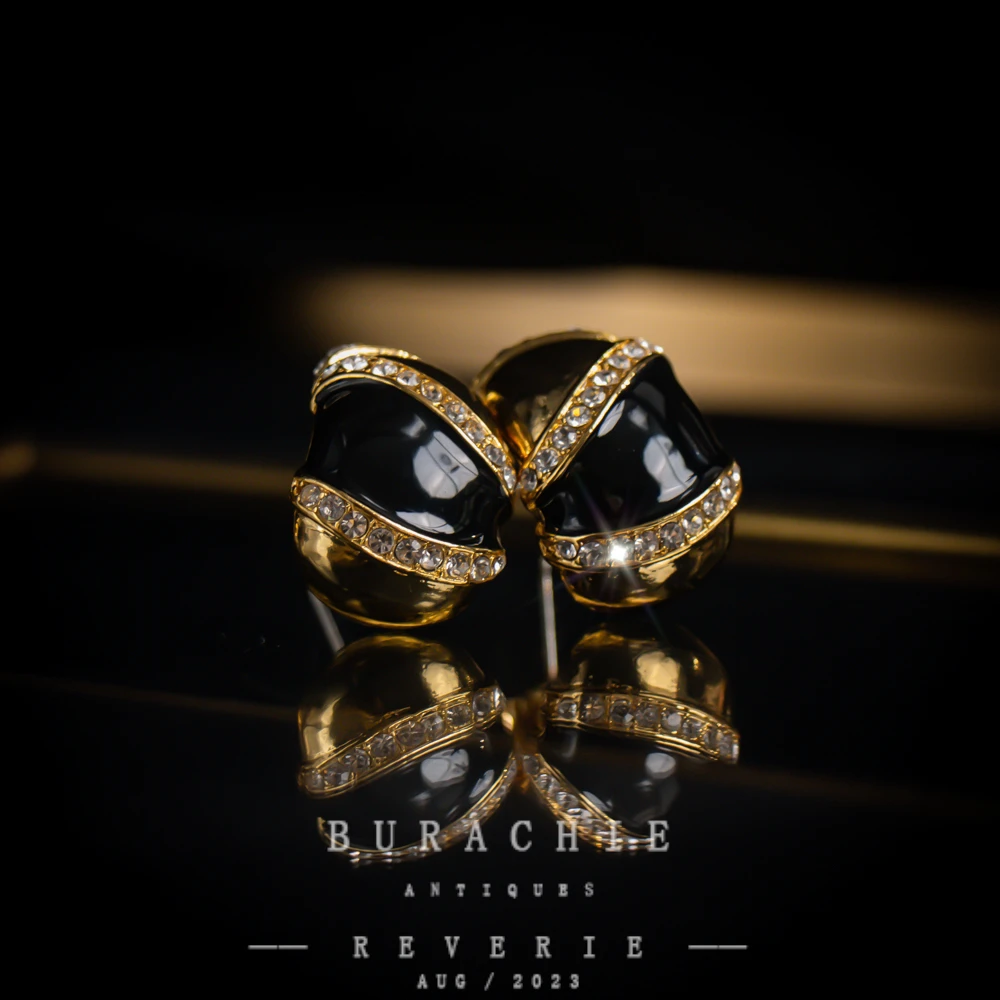 铜合金仿水晶耳饰 【1743】周年珍藏英｜经典原标克拉款CrownFrett