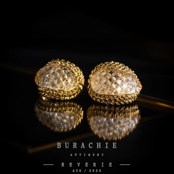 铜合金仿水晶耳饰 【9578】周年珍藏英｜经典原标克拉款CrownFrett