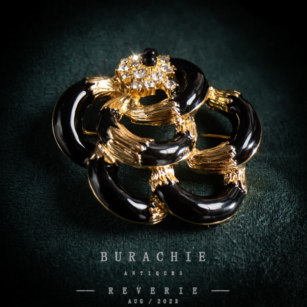 铜合金仿水晶胸针 【7103】周年珍藏英｜经典原标克拉款CrownFrett