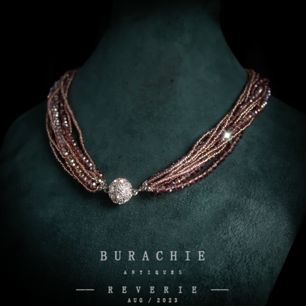 铜合金仿水晶项链 【9185】周年珍藏英｜经典原标克拉款CrownFrett