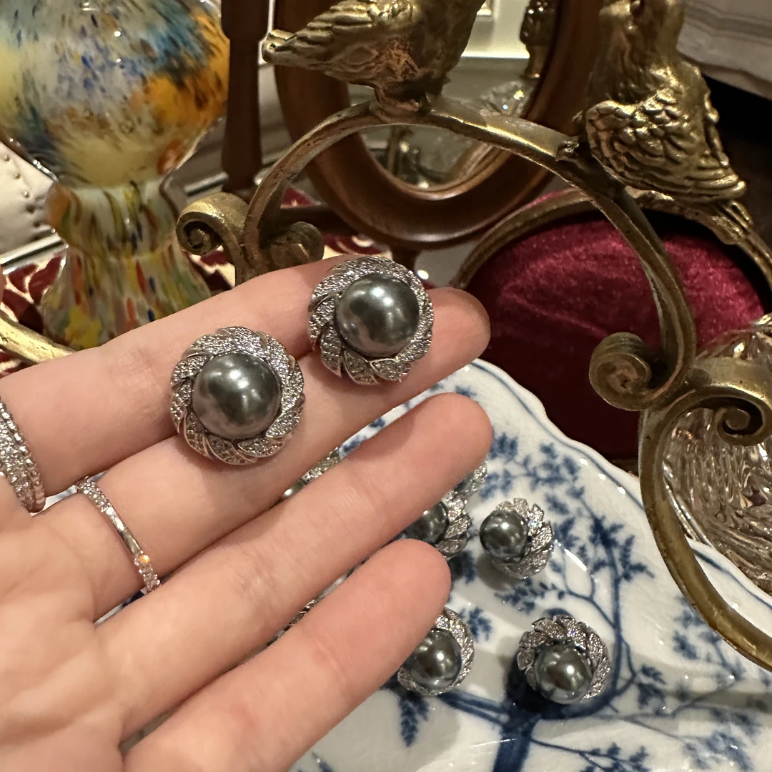 铜合金仿珍珠耳饰 周年纪念｜嘉柏俪迩好美的珠子 5287