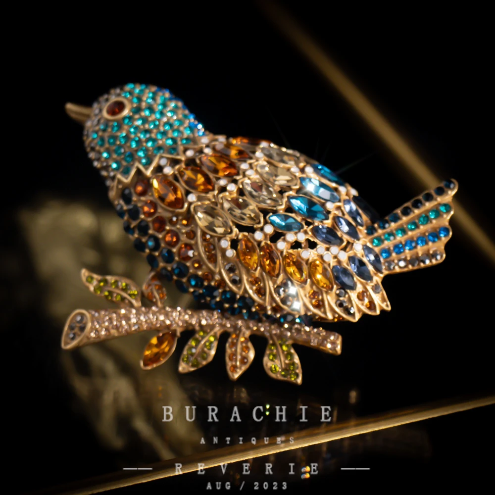 铜合金仿水晶胸针 【6427】周年珍藏英｜经典原标克拉款CrownFrett