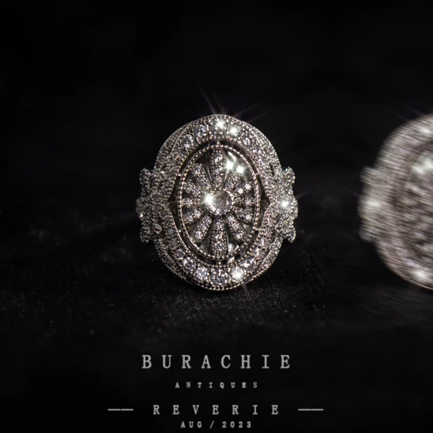 铜合金仿水晶戒指 【9860】 英｜经典原标克拉款收工匠流光溢彩