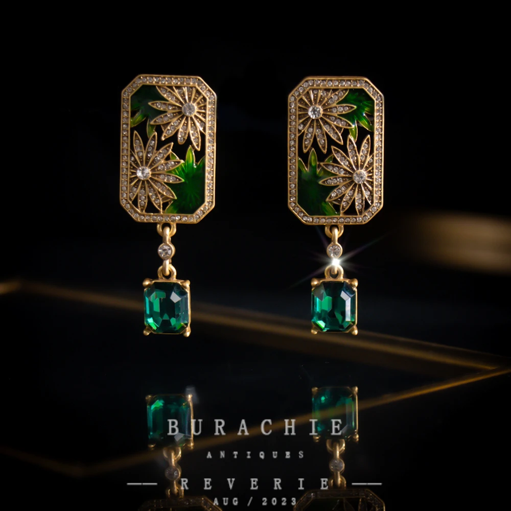 铜合金仿水晶耳饰 【3228】周年珍藏英｜经典原标克拉款CrownFrett