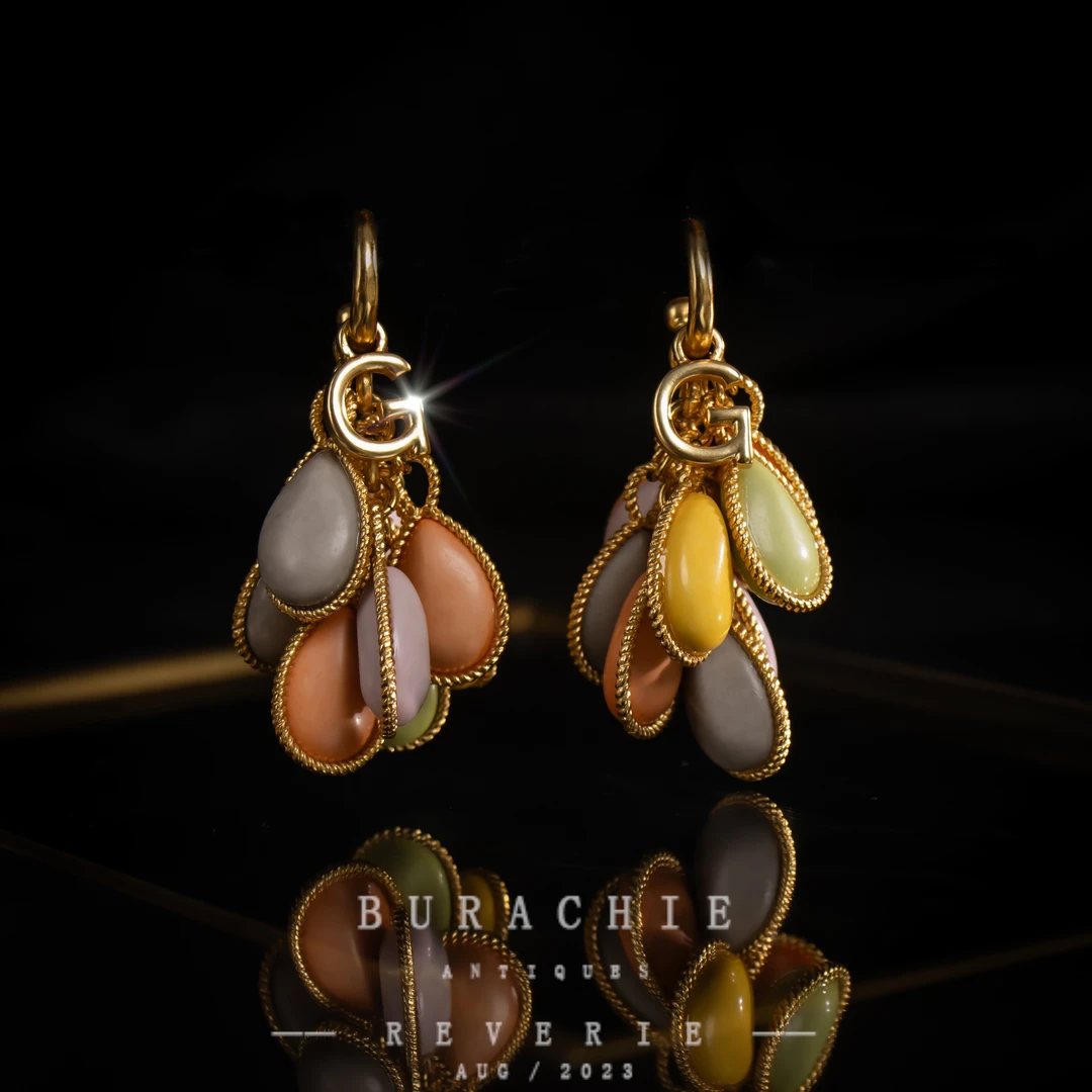 铜合金仿水晶耳饰 【6030】二奢店纪念日限定儿克拉宝绝美珍藏耳钉