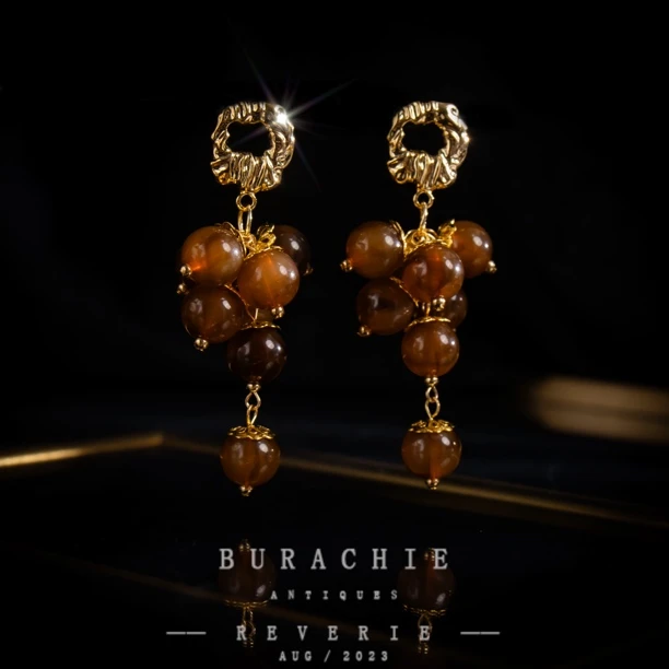 铜合金仿水晶耳饰 【7642】周年珍藏英｜经典原标克拉款CrownFrett