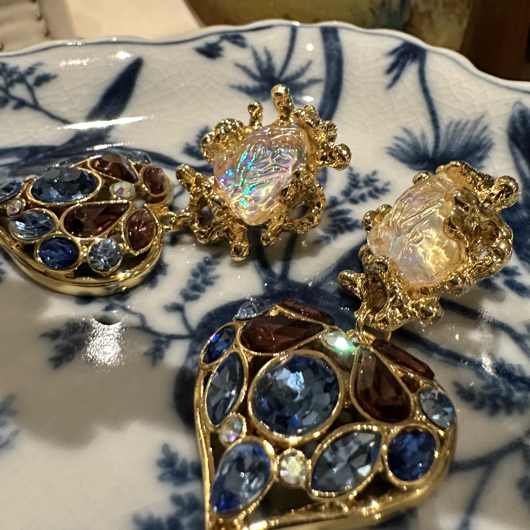 铜合金仿水晶耳饰 【3964】意｜精品店 高级即视感闪烁