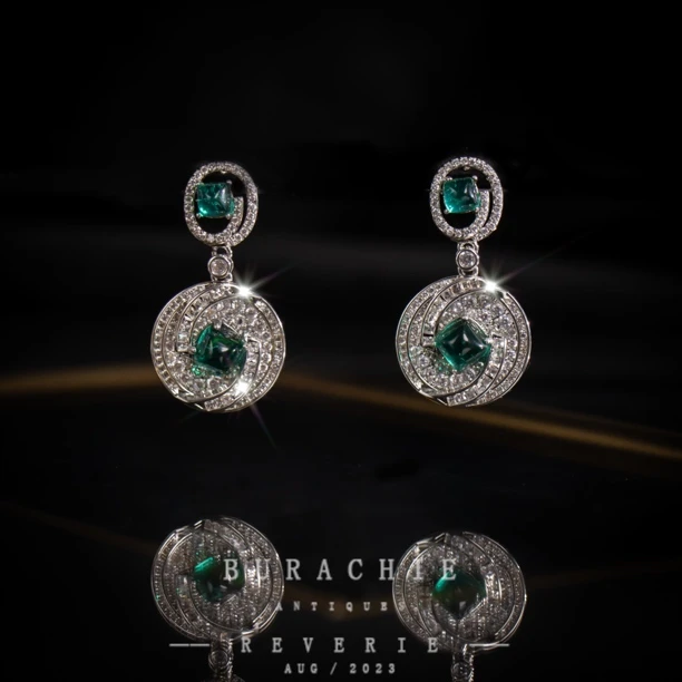 铜合金仿水晶耳饰 【4369】太美了意｜Alet色彩盎然的时髦精