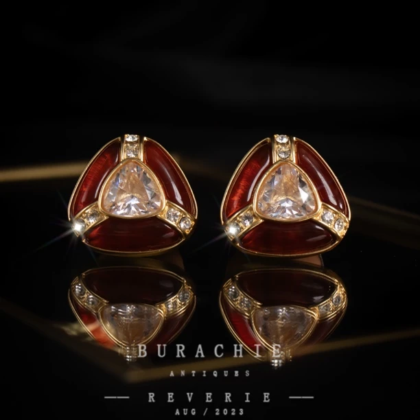 铜合金仿水晶耳饰 【8910】爱不释手|伦敦之行美物分享话梅