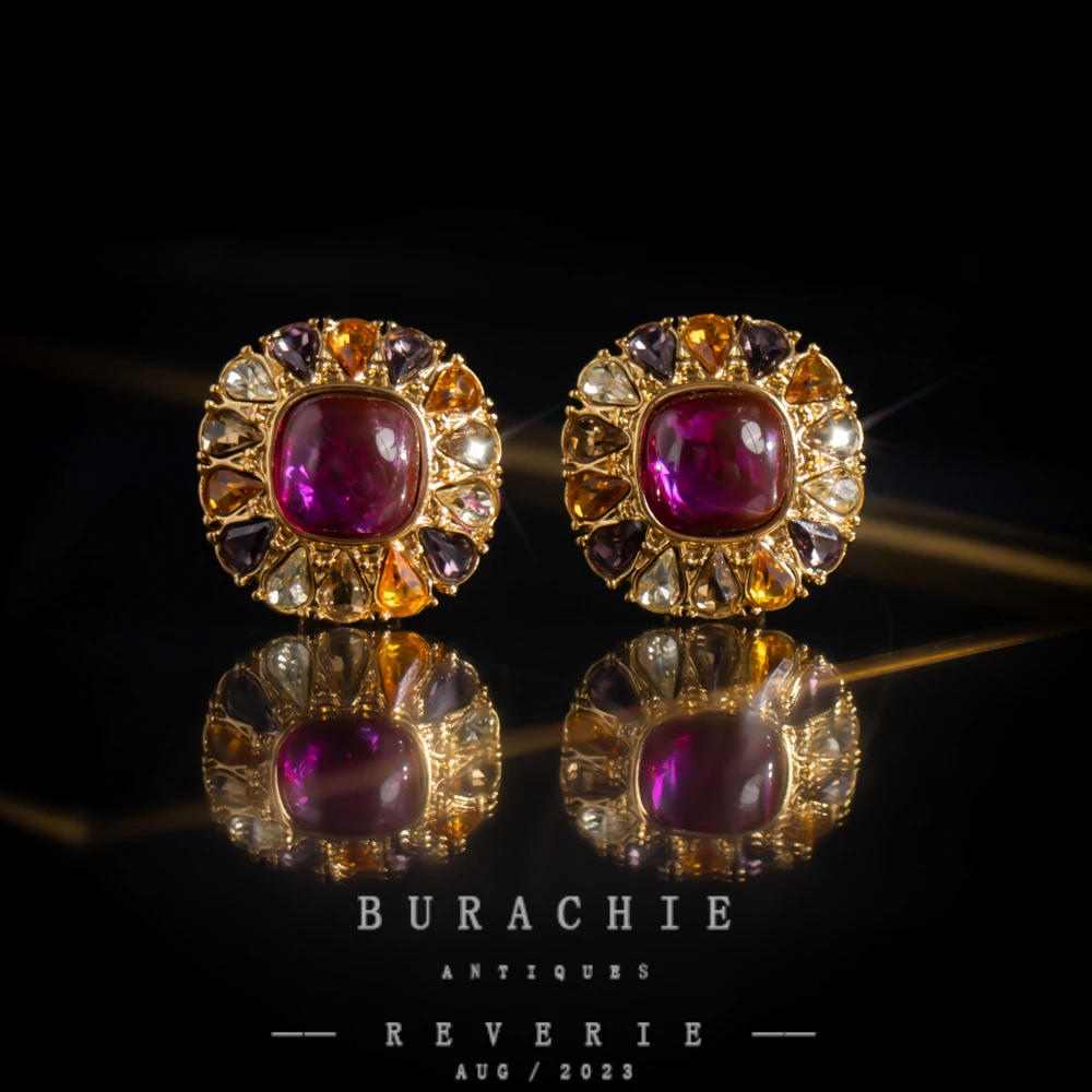 铜合金仿水晶耳饰 【4807】周年珍藏英｜经典原标克拉款CrownFrett