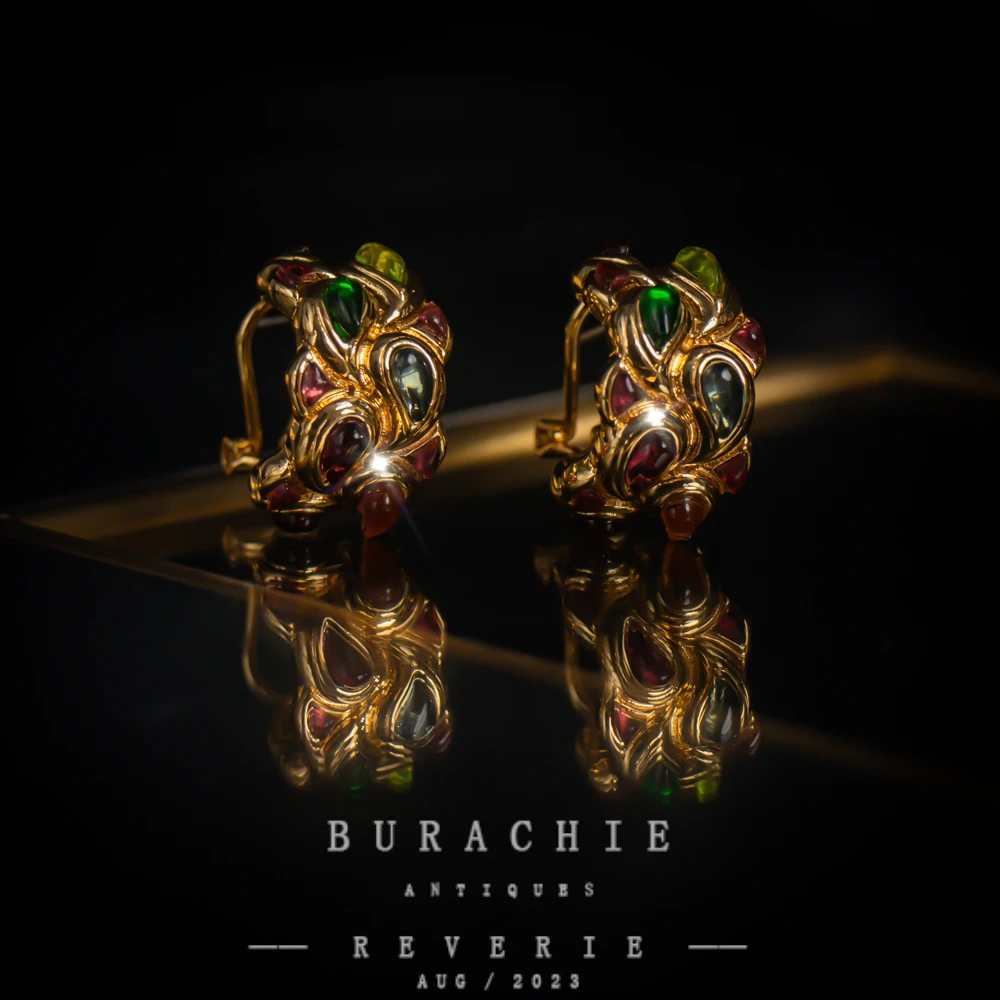 铜合金仿水晶耳饰 【4630】周年珍藏英｜经典原标克拉款CrownFrett