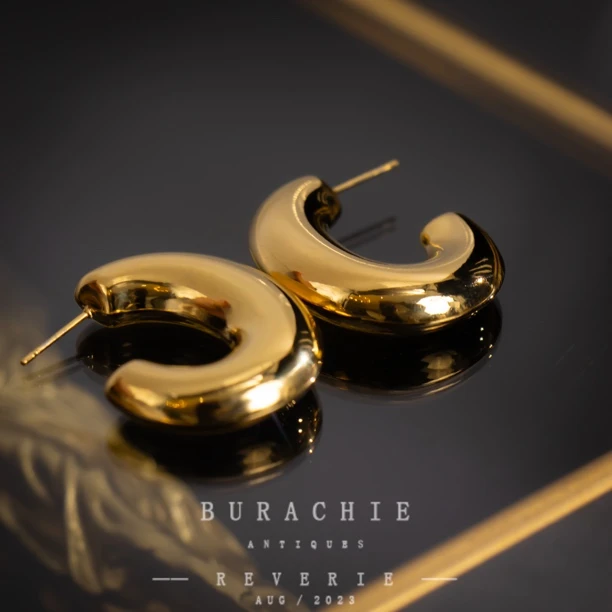 铜合金耳饰 【2651】 万象生息 英产｜ 流光溢彩高野｜职人