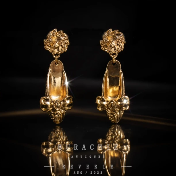 铜合金仿水晶耳饰 【4412】店主珍藏1950 巴黎风格致敬香奶奶