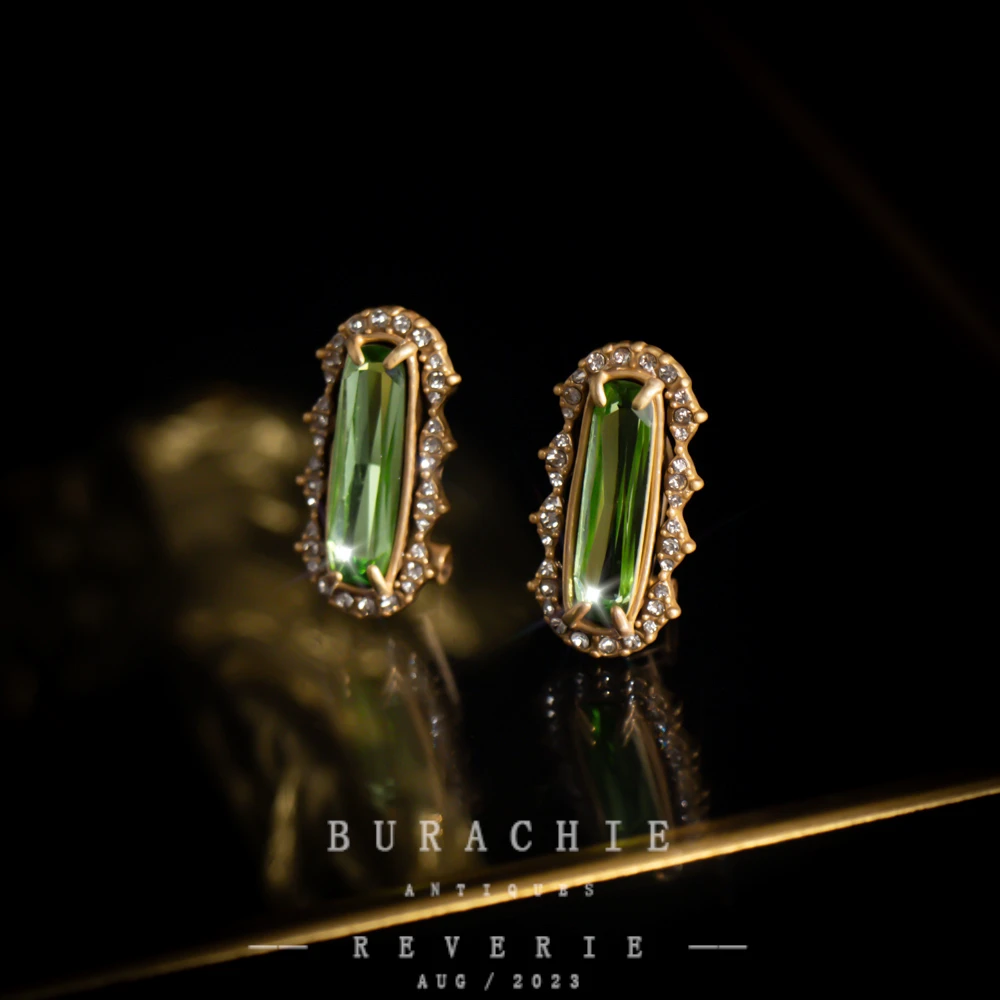 铜合金仿水晶耳饰 【7150】周年珍藏英｜经典原标克拉款CrownFrett