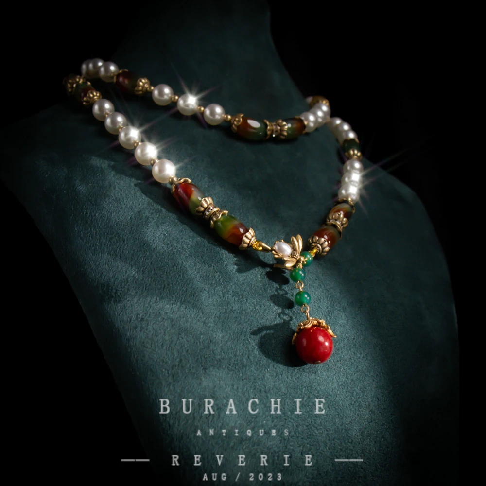 铜合金仿珍珠项链 【1607】周年珍藏英｜经典原标克拉款CrownFrett