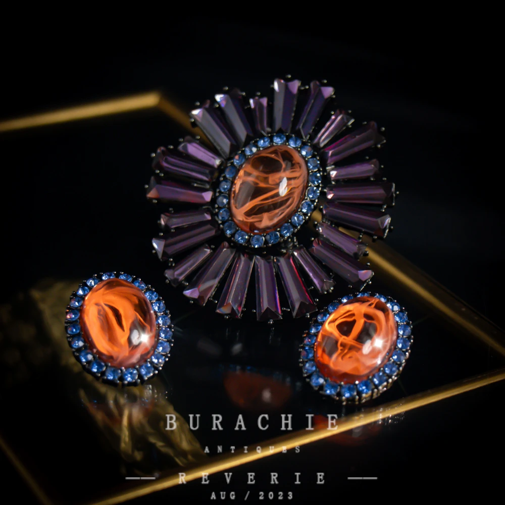 铜合金仿水晶胸针 【7761】周年珍藏英｜经典原标克拉款CrownFrett