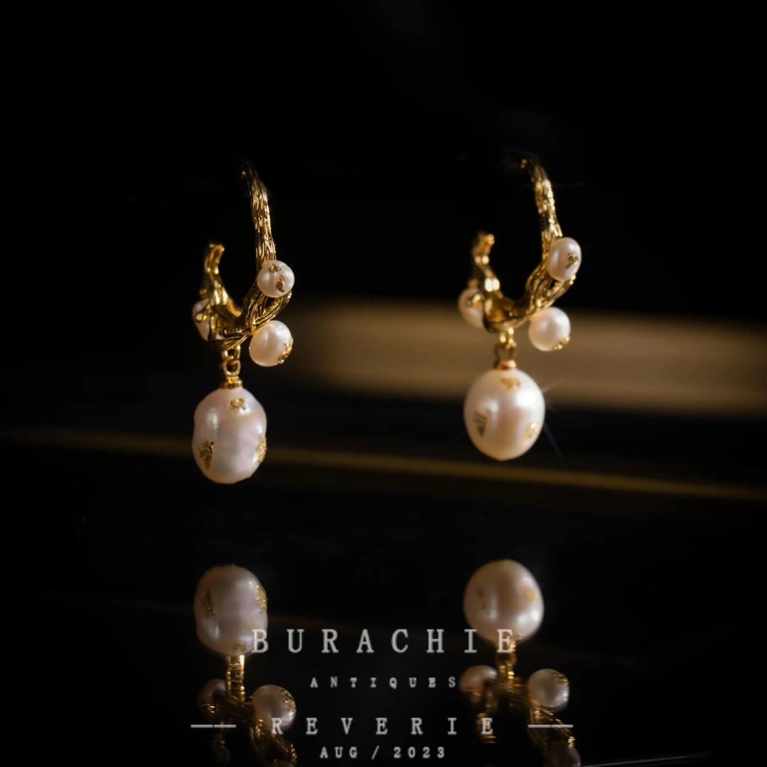 铜合金仿珍珠耳饰 【2704】周年珍藏英｜经典原标克拉款CrownFrett