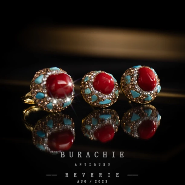 铜合金仿水晶耳饰 【 9103】周年珍藏英｜经典原标克拉款CrownFrett