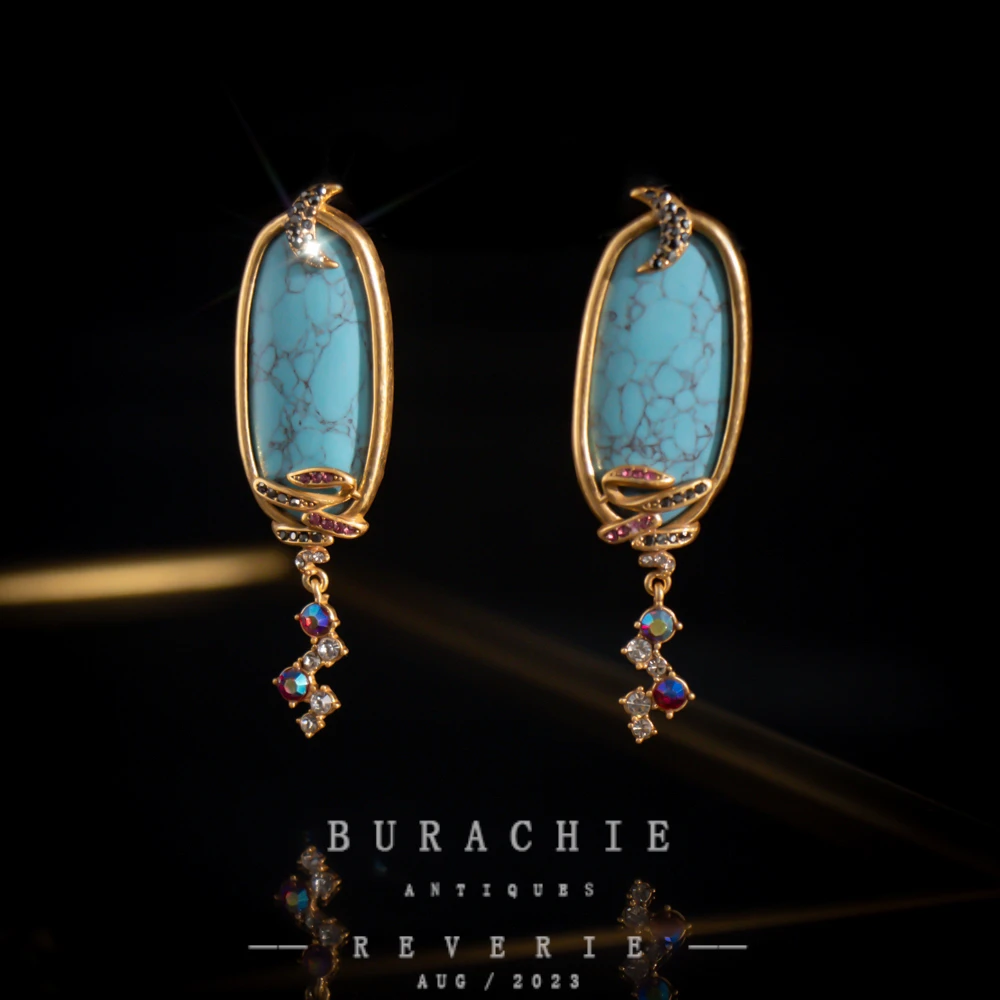 铜合金仿水晶耳饰 【4209】周年珍藏英｜经典原标克拉款CrownFrett