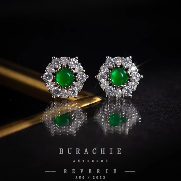 铜合金仿水晶耳饰 耳饰【2230】 万象生息 英产｜流光溢彩7.04ct