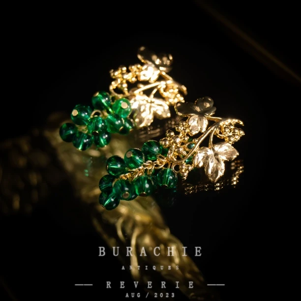 铜合金仿水晶耳饰 【7987】周年珍藏英｜经典原标克拉款CrownFrett