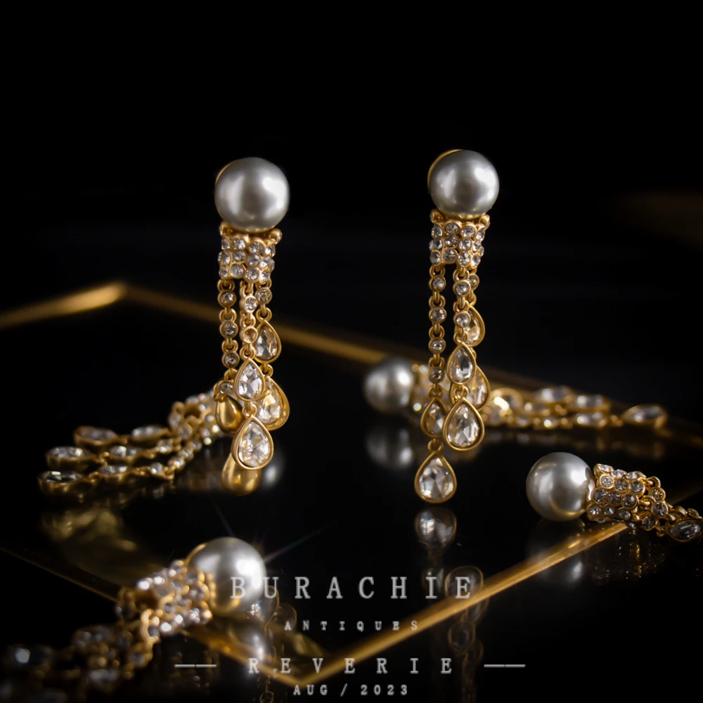 铜合金仿珍珠耳饰 【3710】周年珍藏英｜经典原标克拉款CrownFrett