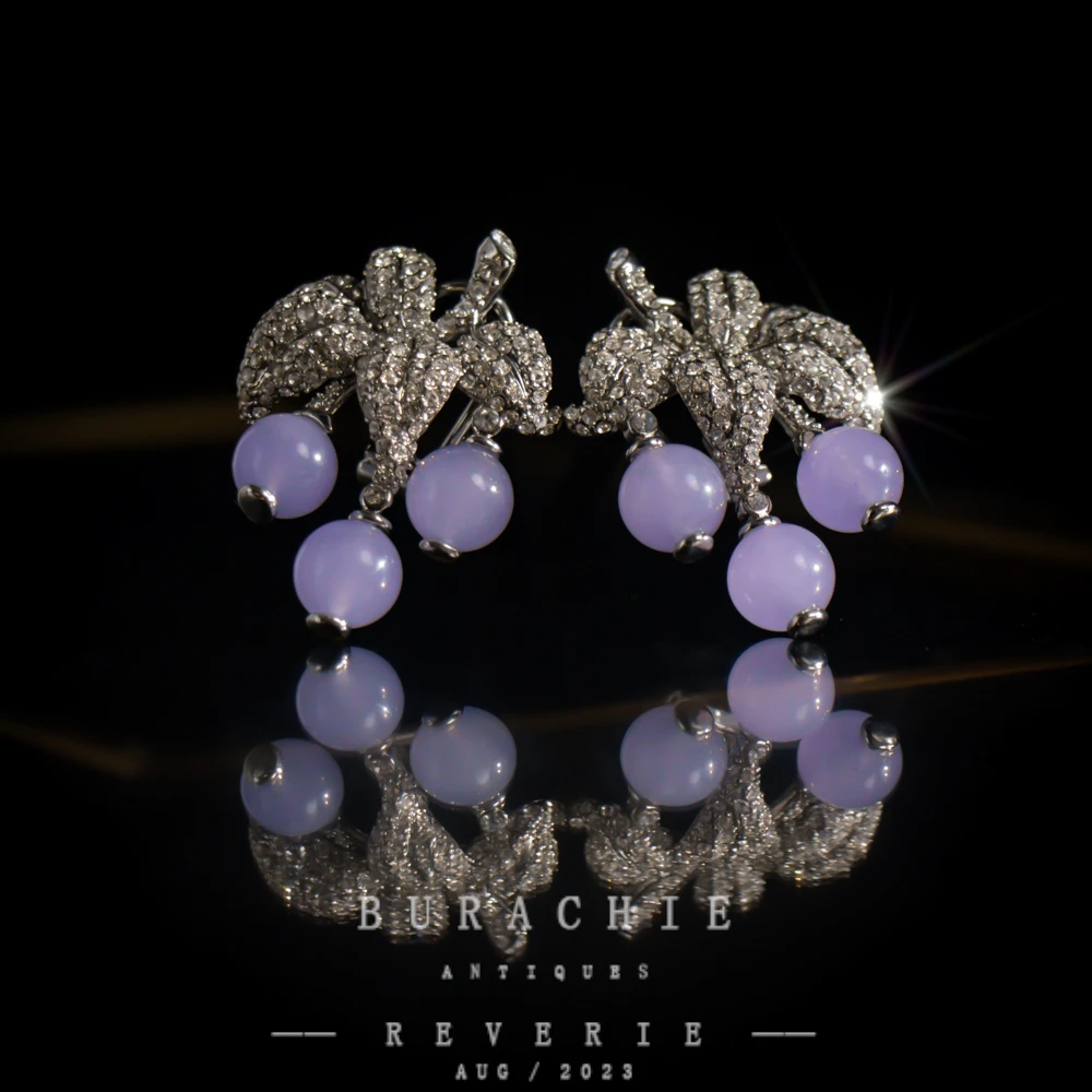 铜合金仿水晶耳饰 【6995】周年珍藏英｜经典原标克拉款CrownFrett