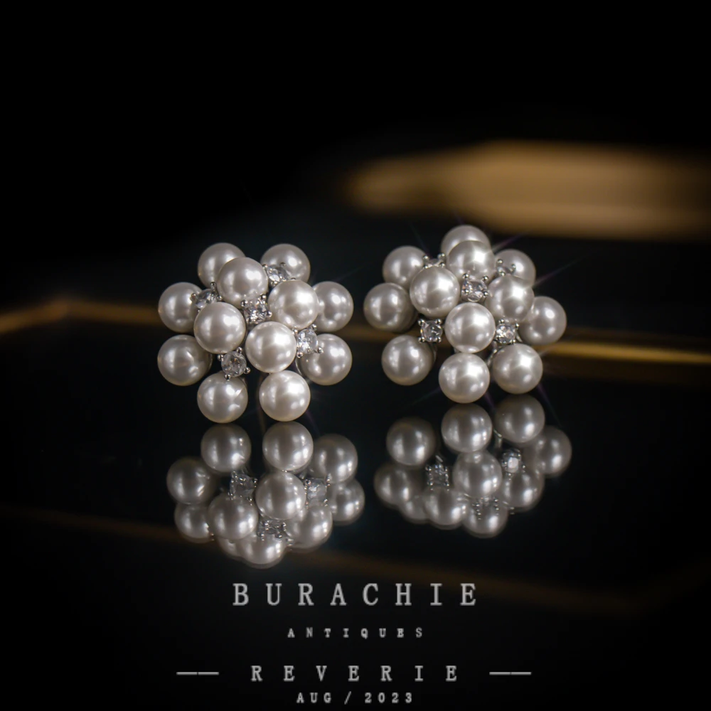 铜合金仿水晶耳饰 【7806】周年珍藏英｜经典原标克拉款CrownFrett