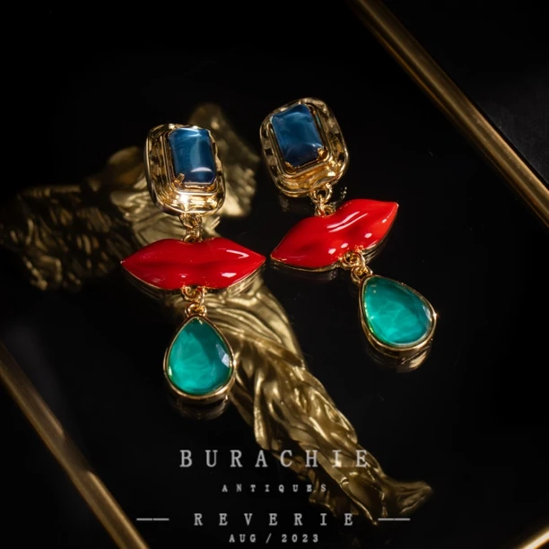 铜合金仿水晶耳饰 【3611】周年珍藏英｜经典原标克拉款CrownFrett