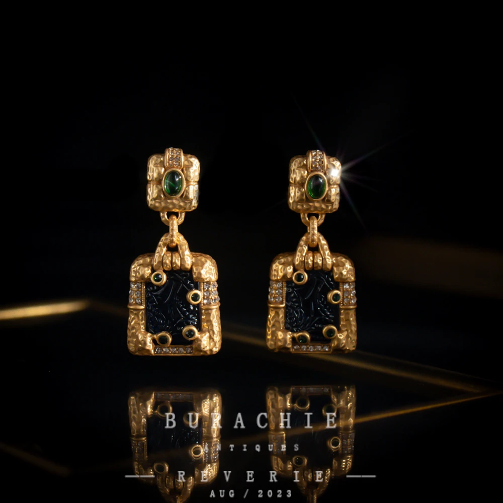 铜合金仿水晶耳饰 【8254】周年珍藏英｜经典原标克拉款CrownFrett