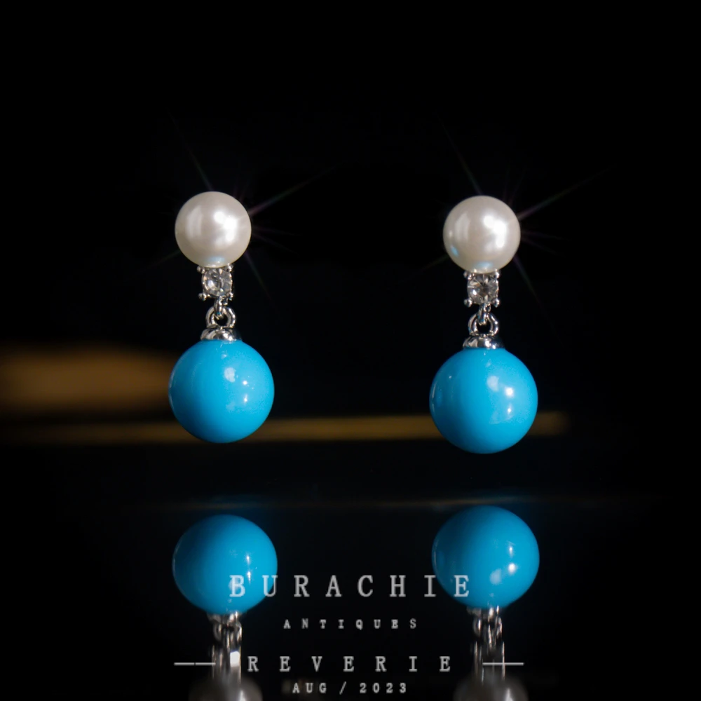 铜合金仿珍珠耳饰 【5811】周年珍藏英｜经典原标克拉款CrownFrett