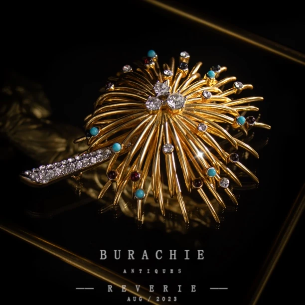 铜合金仿水晶胸针 【6426】英｜经典原标克拉工匠系列7.08